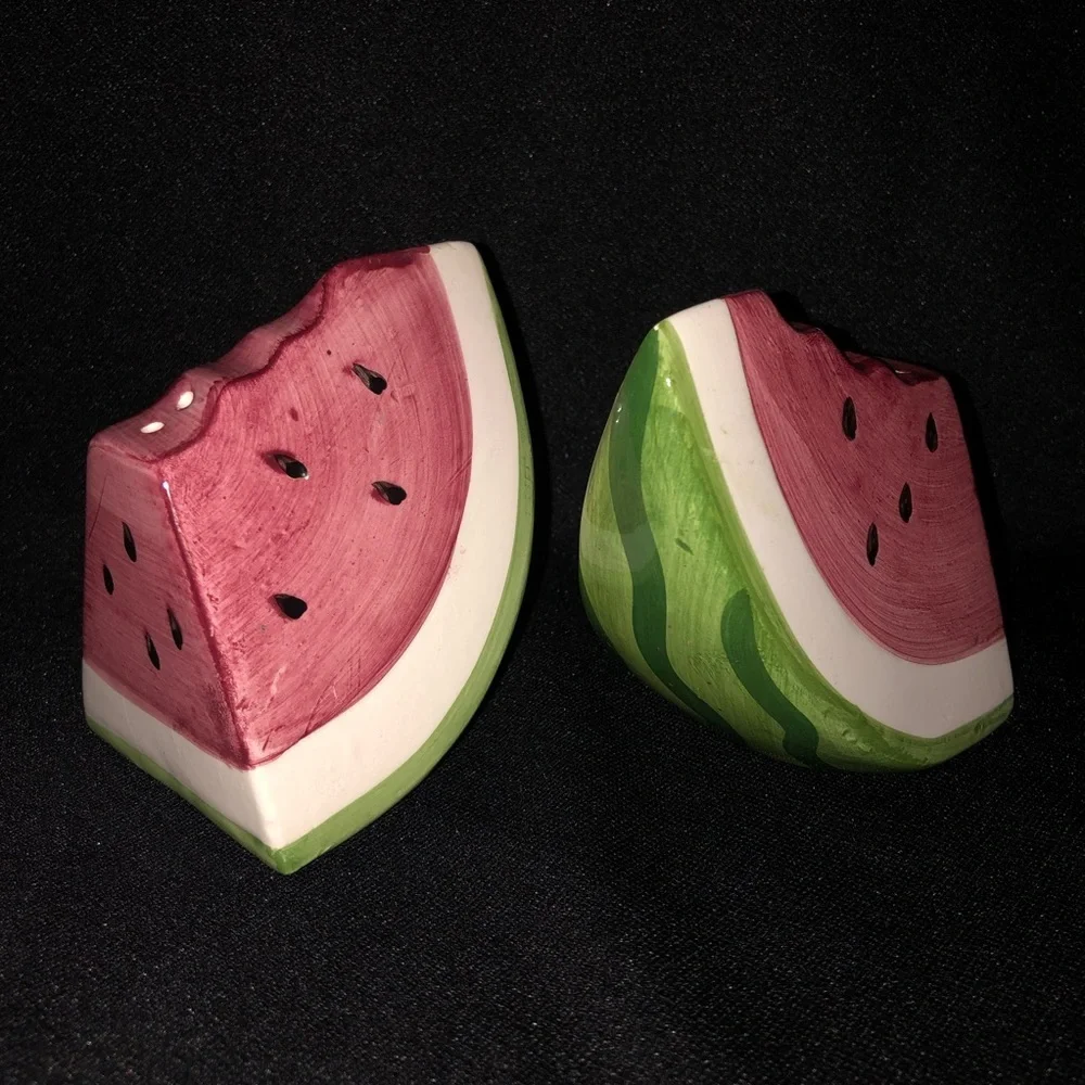 Watermelon Slices Ceramic Salt & Pepper Shakers - Picture 2 of 8